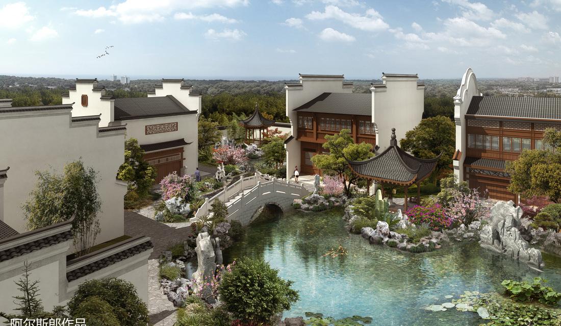 
徽派园林建筑 -3