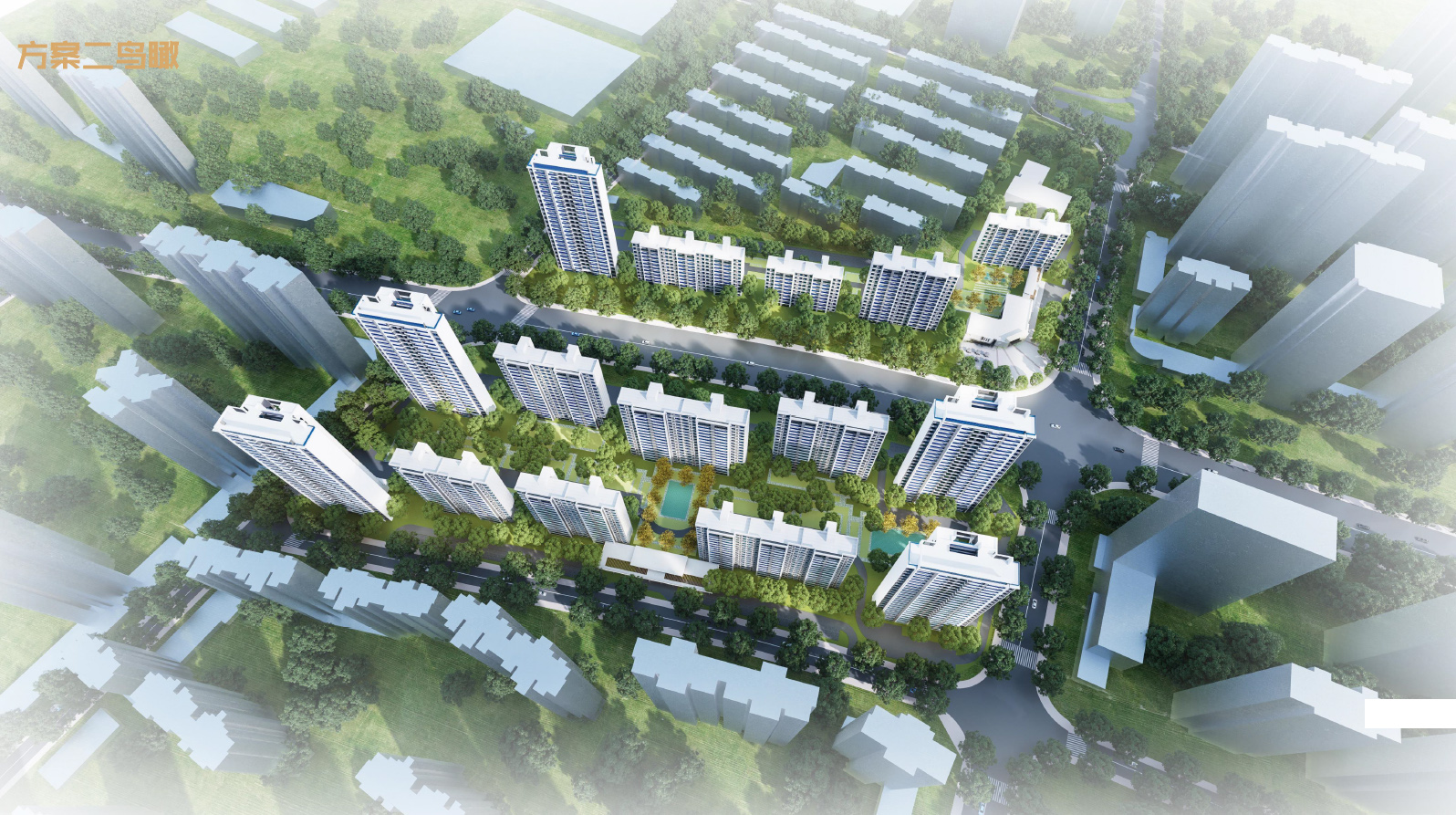 [江西]现代高层住宅+洋房住宅设计丨中国江西丨UA-20