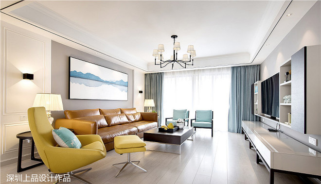 120㎡现代风格住宅  深圳上品设计-2
