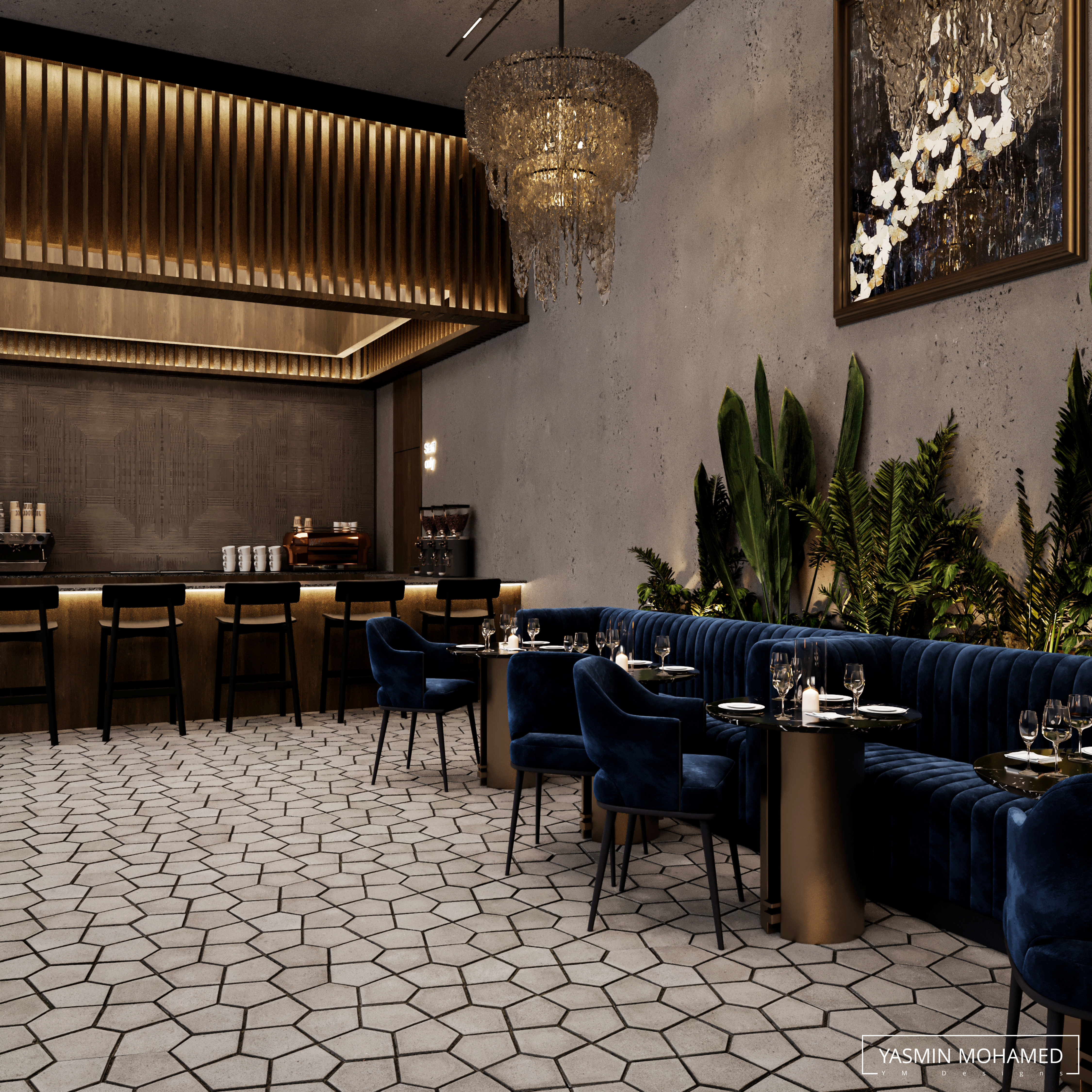 Lu·ury Restaurant Design（豪华餐厅设计）丨yasmin mohamed-14