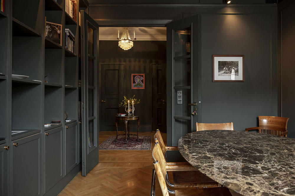 斯德哥尔摩 85 平米公寓 | 混搭风格与大胆艺术碰撞-4