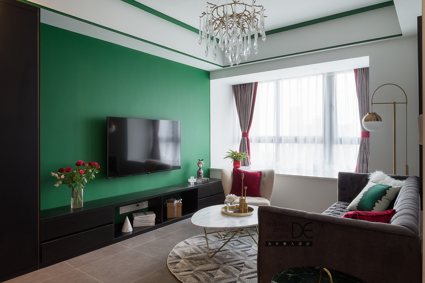 绿色轻奢,复古怀旧的精致空间-26