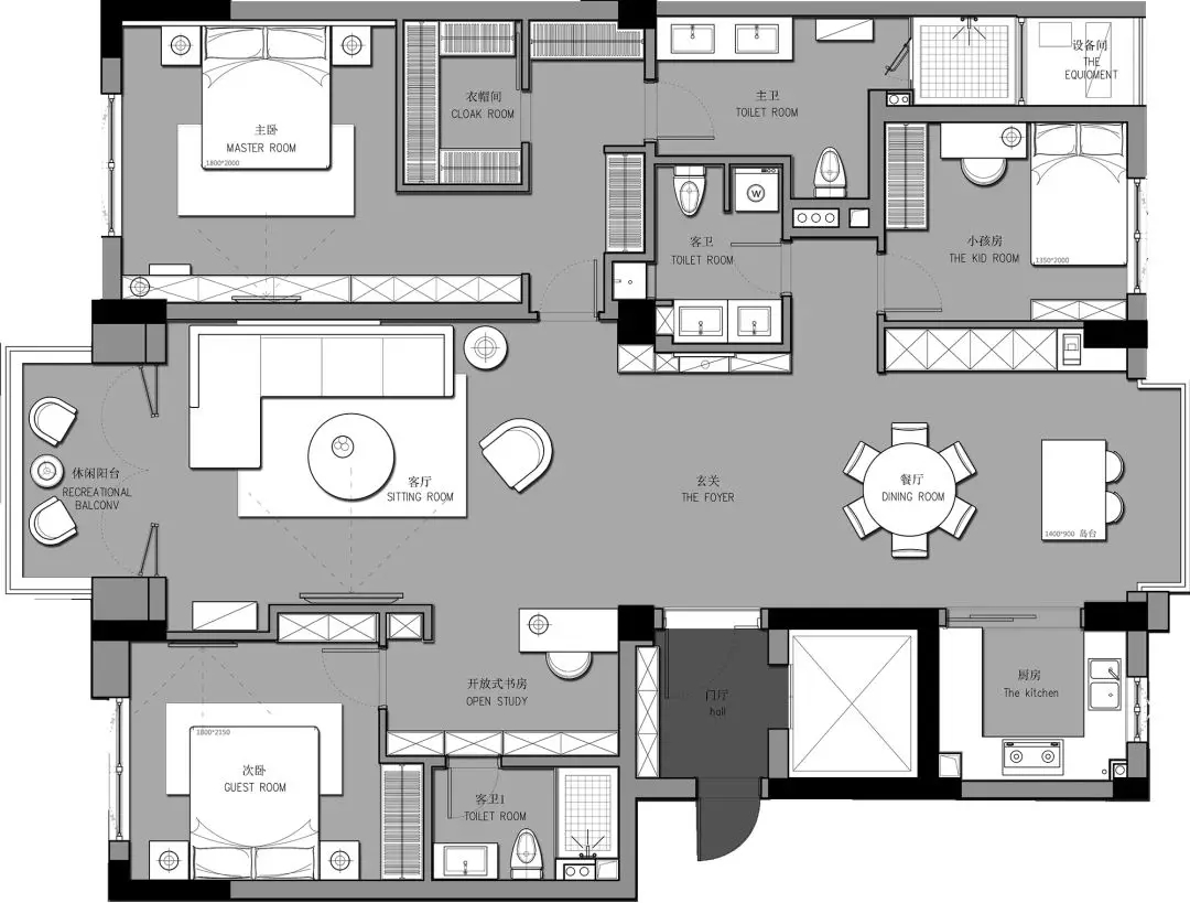 吝·色 · 台式现代风大宅-4