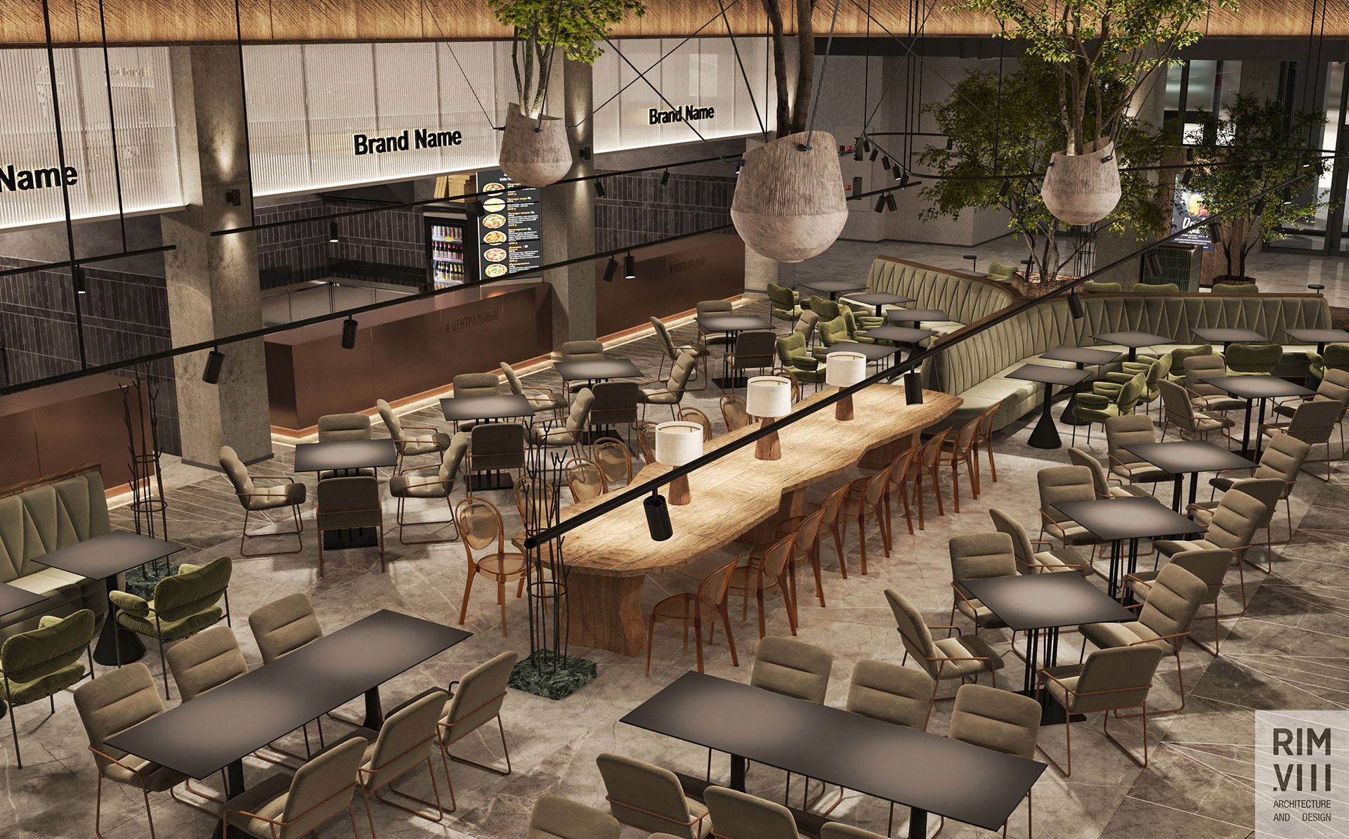 叶卡捷琳堡美食广场室内设计-6