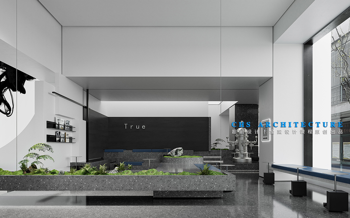 黑白构造 · 蓝瓶咖啡馆原创方案设计丨超前设计（超前创意设计教育）-25