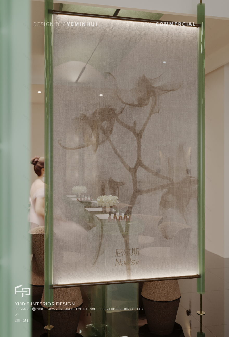 尼尔斯Naelsy 新国风美甲美睫美容品牌空间设计丨印叶设计-4