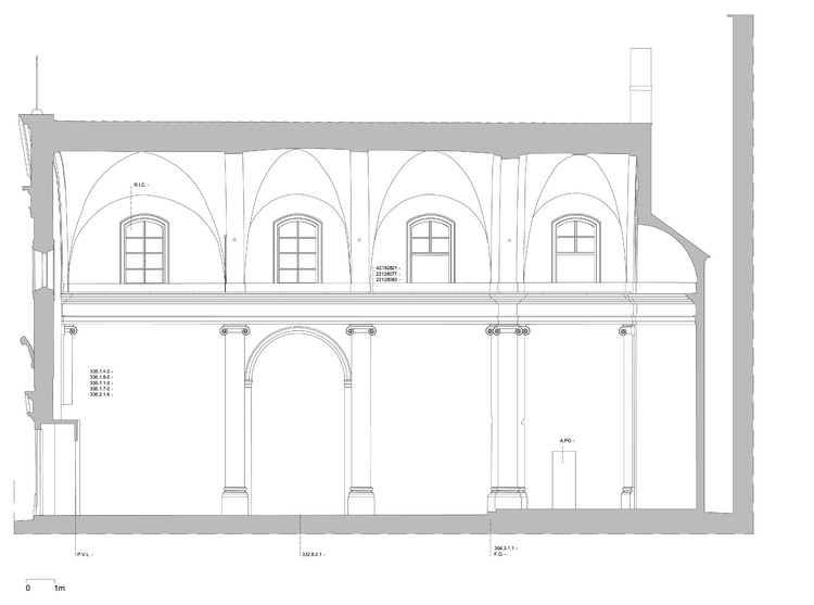 San Pellegrino Church Restoration and Outfitting of Plaster Deposits  MICROSCAPE architecture urban design AA-25