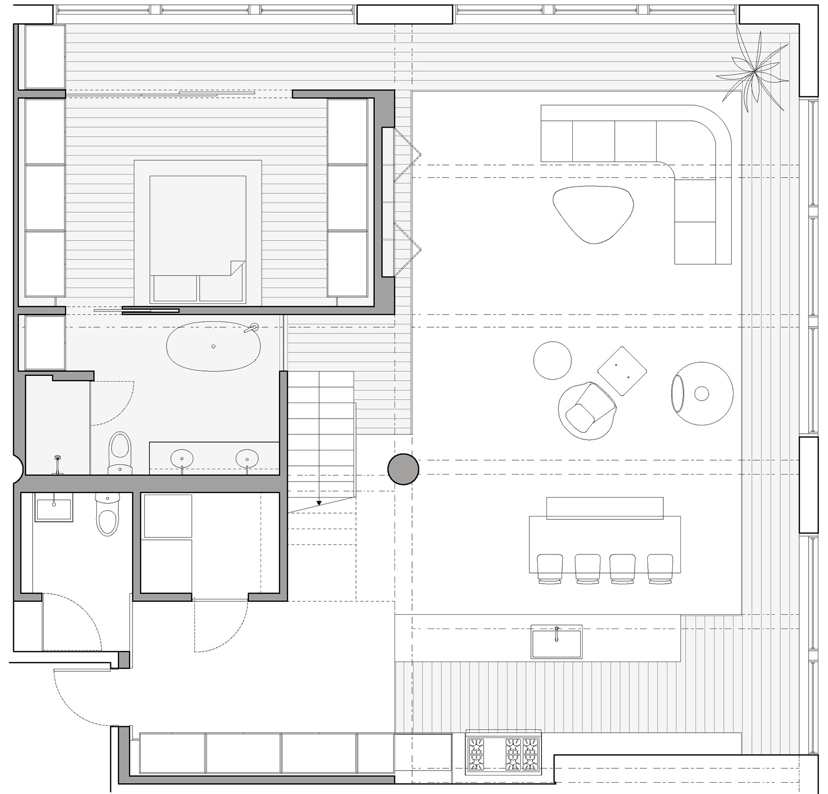 密歇根阁楼住宅改造，美国 / Vladimir Radutny Architects-44