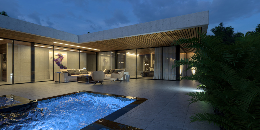 单故事现代住宅设计丨泰国-15