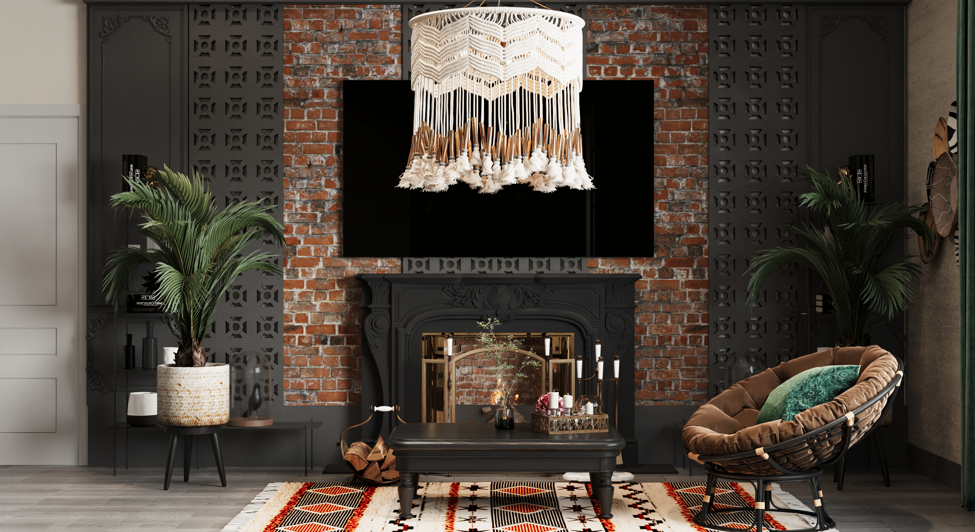 波西米亚风格温馨客厅内饰丨KA INNOVATIONS-10