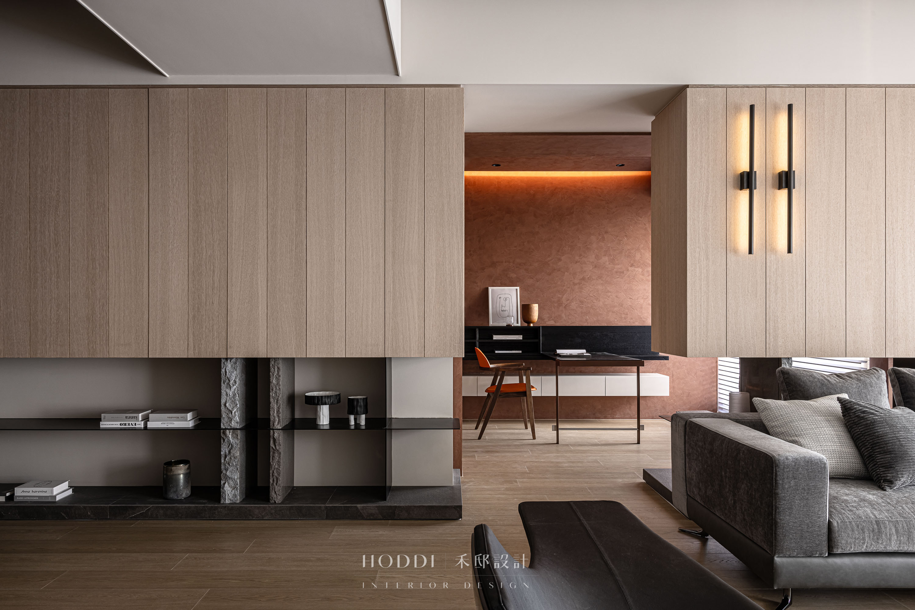 双面采光长形空间，收纳与艺术共融-4