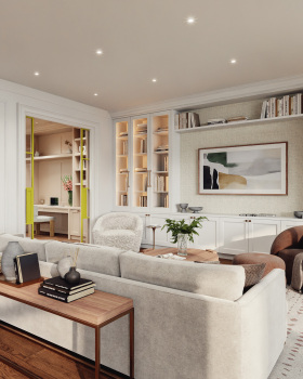 住宅室内装饰（注：这里interior常见理解为室内装饰、内部装修等意思，结合Residential House，这样翻译比较符合语境） 丨Canada丨Base A Studio