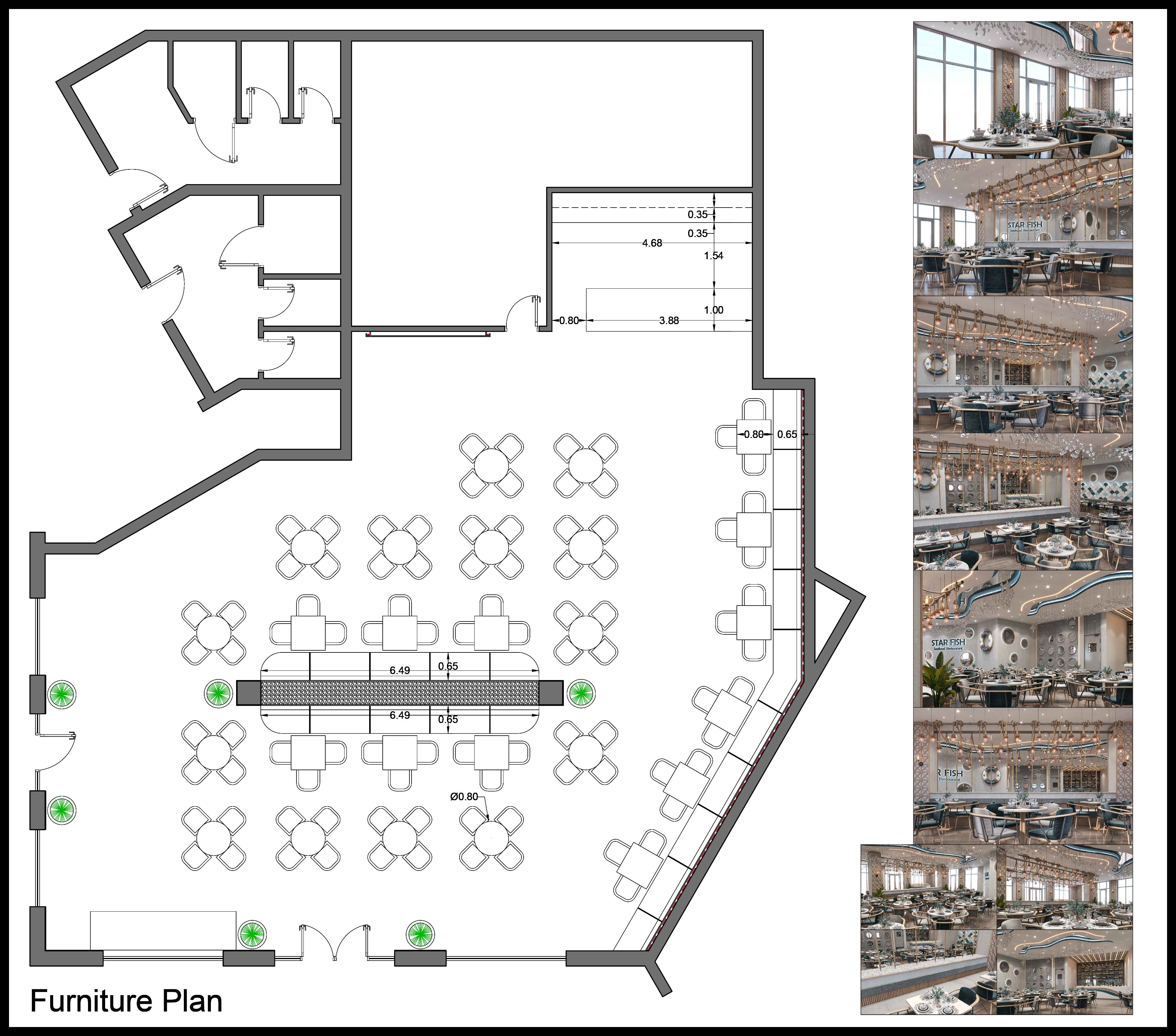 海鲜餐厅工作图纸丨ZIA Design&Construction-4