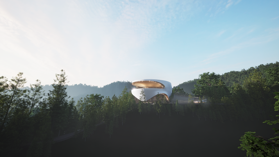 蓥华山惊现“古蜀之眼”，360°沉浸式观日出，预计10月完工-4