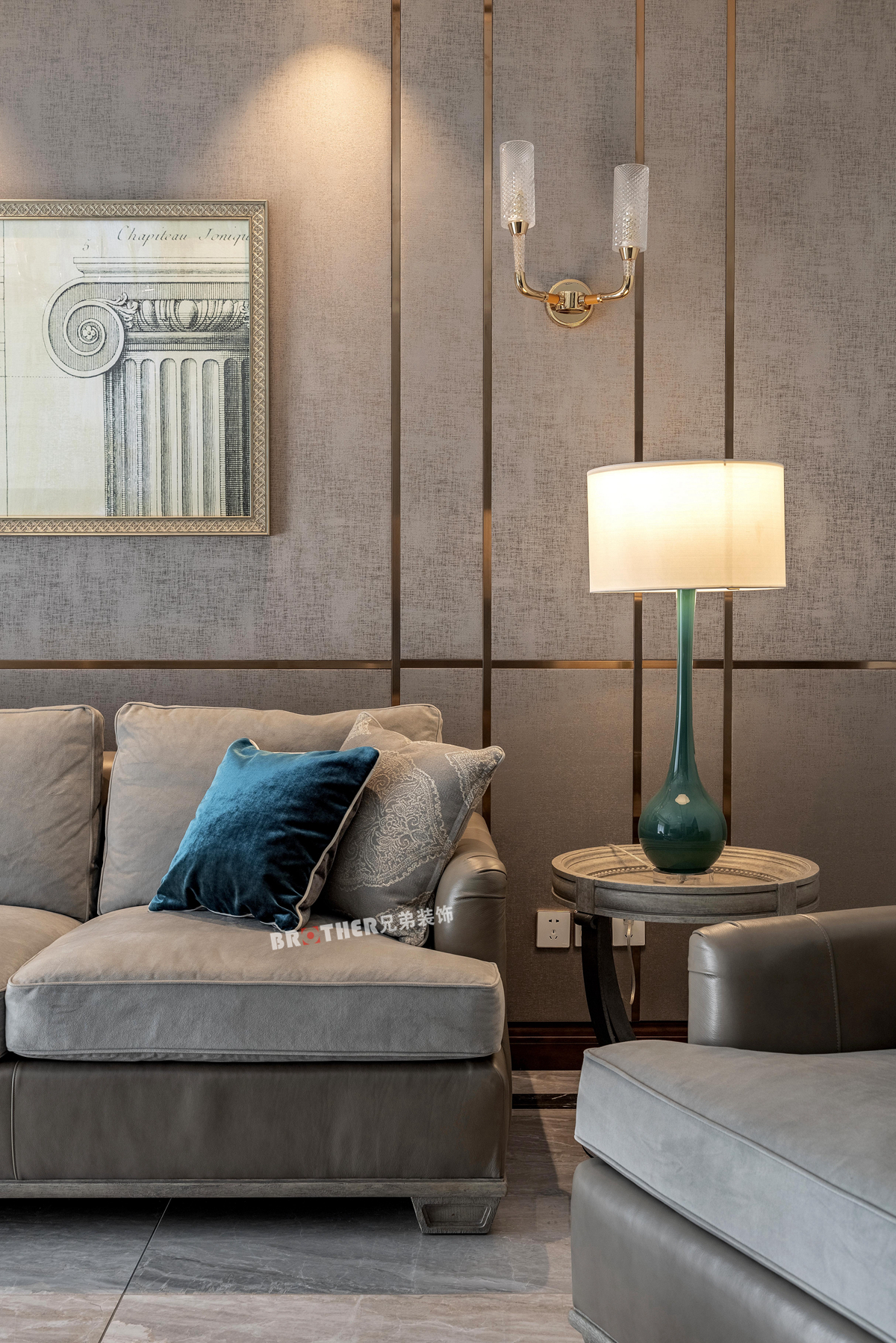 建工依山郡 137㎡美式轻奢装修，唐荣设计师打造舒适生活空间-14