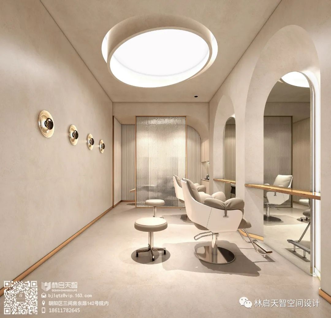 剪艺人生美发沙龙&FEEL 国际高科抗衰设计丨中国北京丨林启天智(北京)建筑工程设计有限责任公司-14