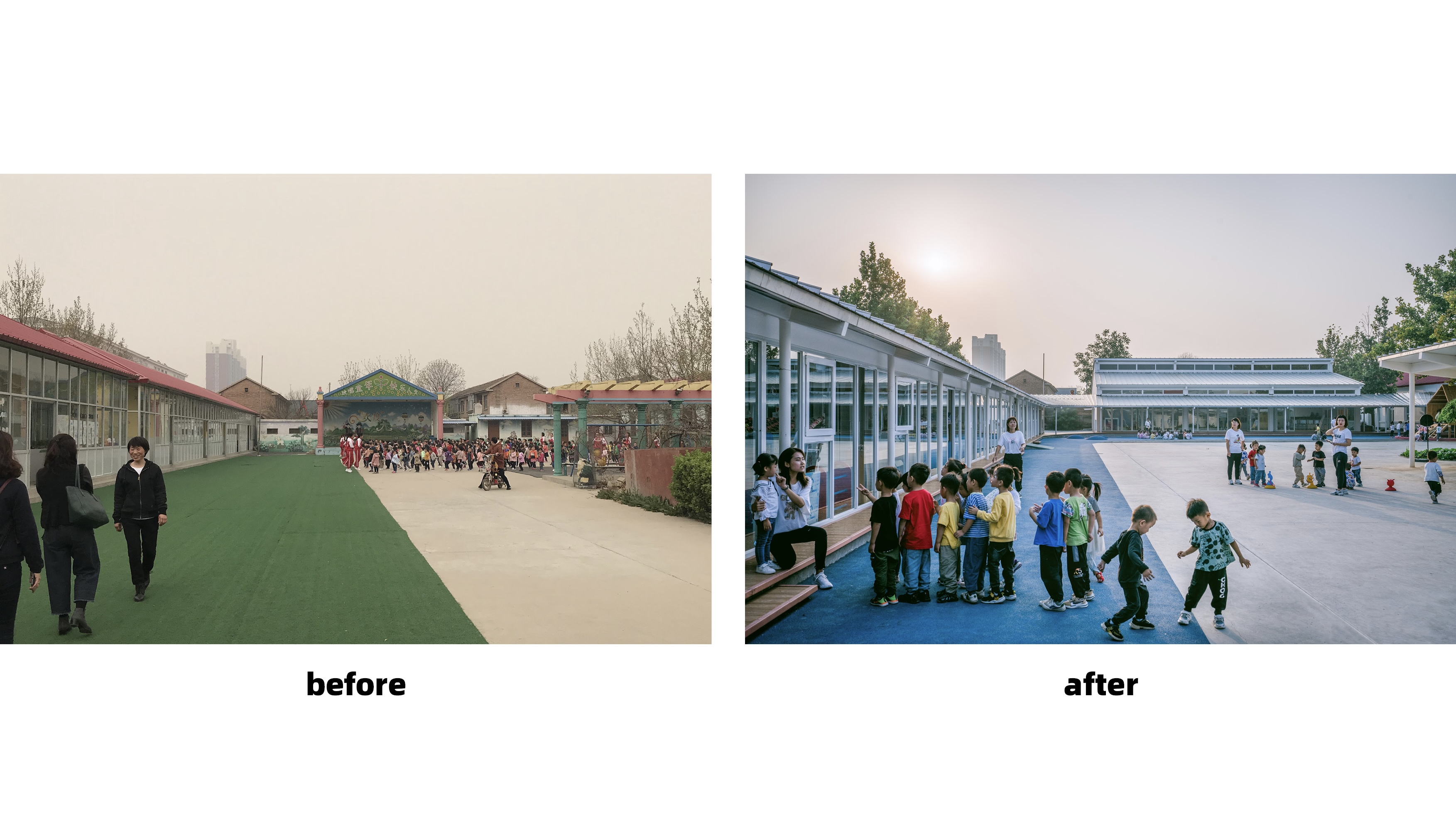 探学环  献县阳光幼儿园:环廊将新旧空间串联丨中国河北丨众建筑-17