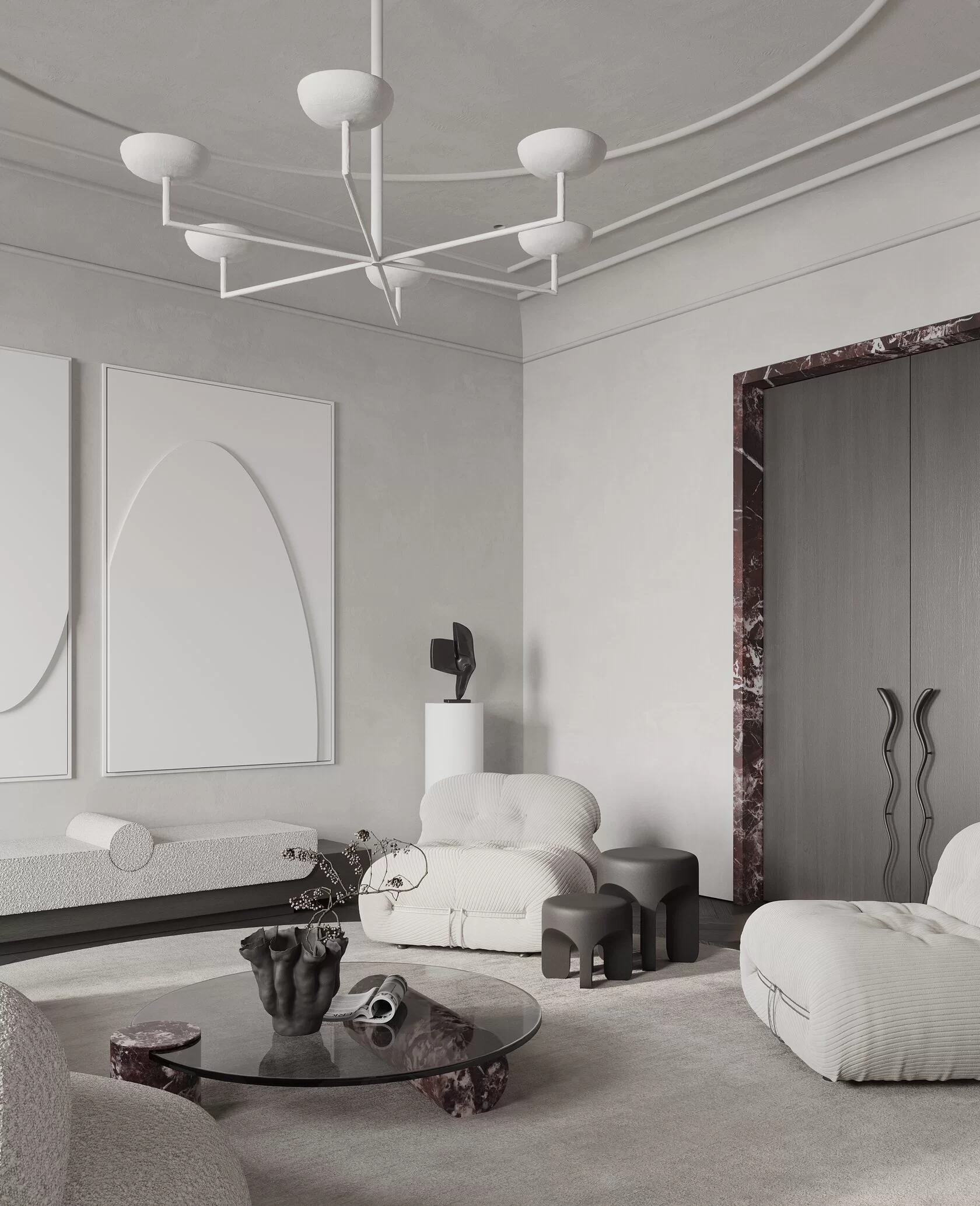 莫斯科浅色系公寓设计 超精致！-9