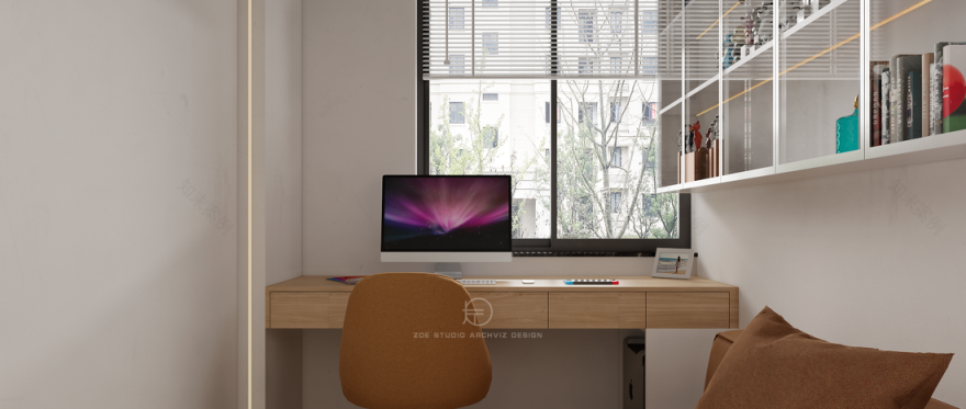 南宁简约原木小户型装修丨中国南宁丨左一团队-17