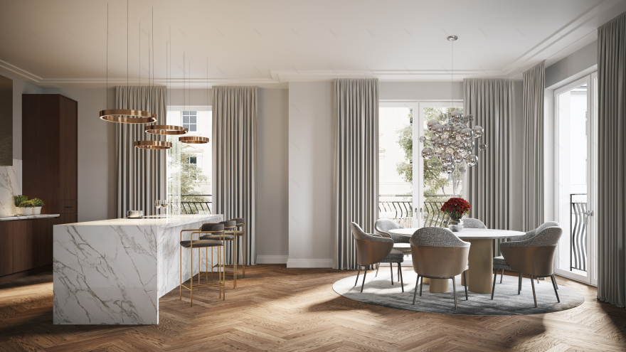 Elvira 17 房产 3D 可视化丨德国慕尼黑丨Render Vision-3