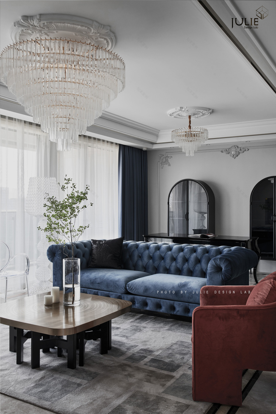 法式轻奢浪漫住宅设计丨中国杭州丨JULIE 软装设计-5