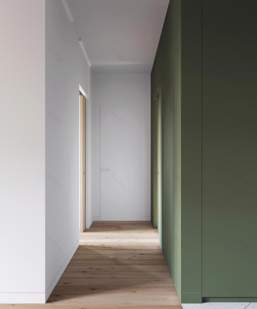 潮白河畔的幸福绿意居所室内设计-0