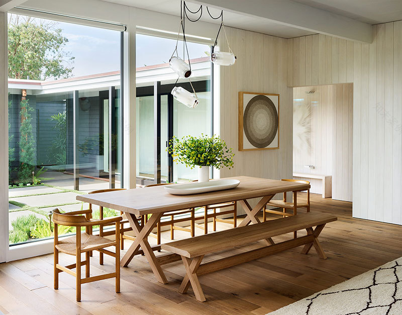 旧金山湾边 70 年代家居翻新,自然材料与多彩元素完美融合-3