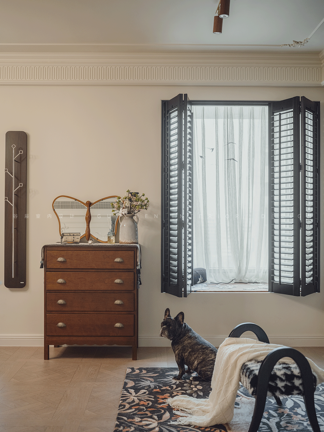 安徽黄山玉屏齐云府复古风家装设计丨中国黄山丨谷辰设计-15