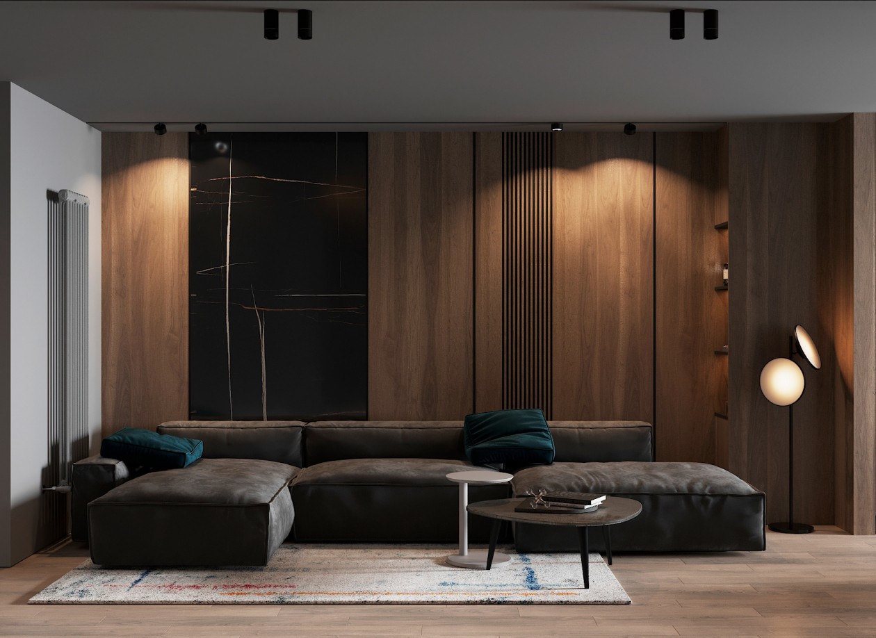 Studio | Buro2D 俄罗斯 黑色公寓-1