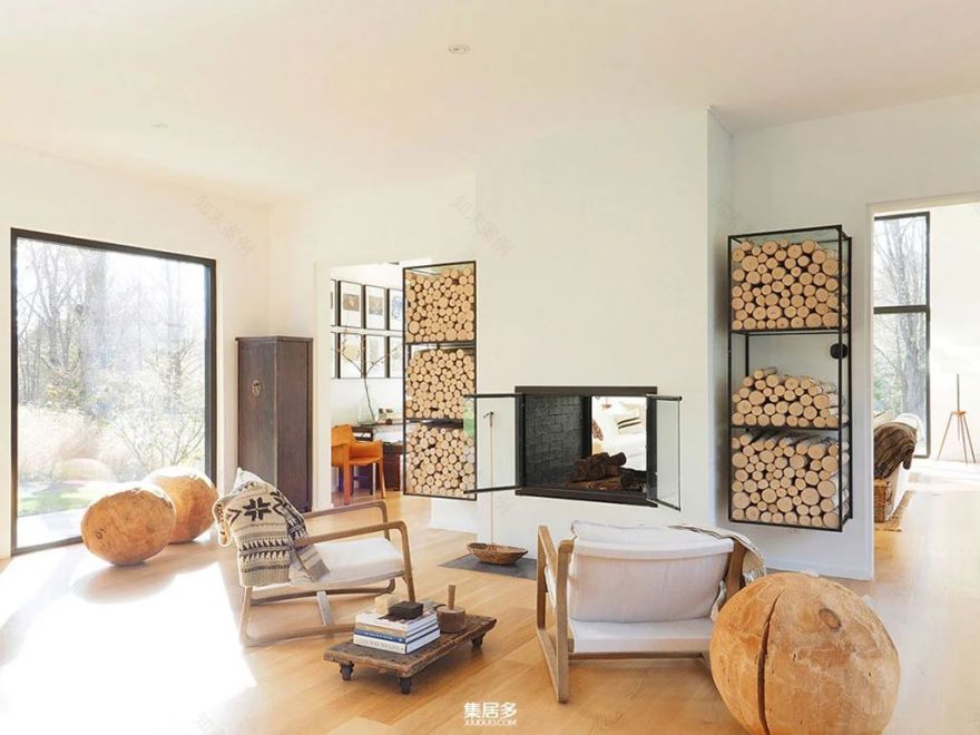 纽约州北部现代黑色小屋设计丨美国纽约-12