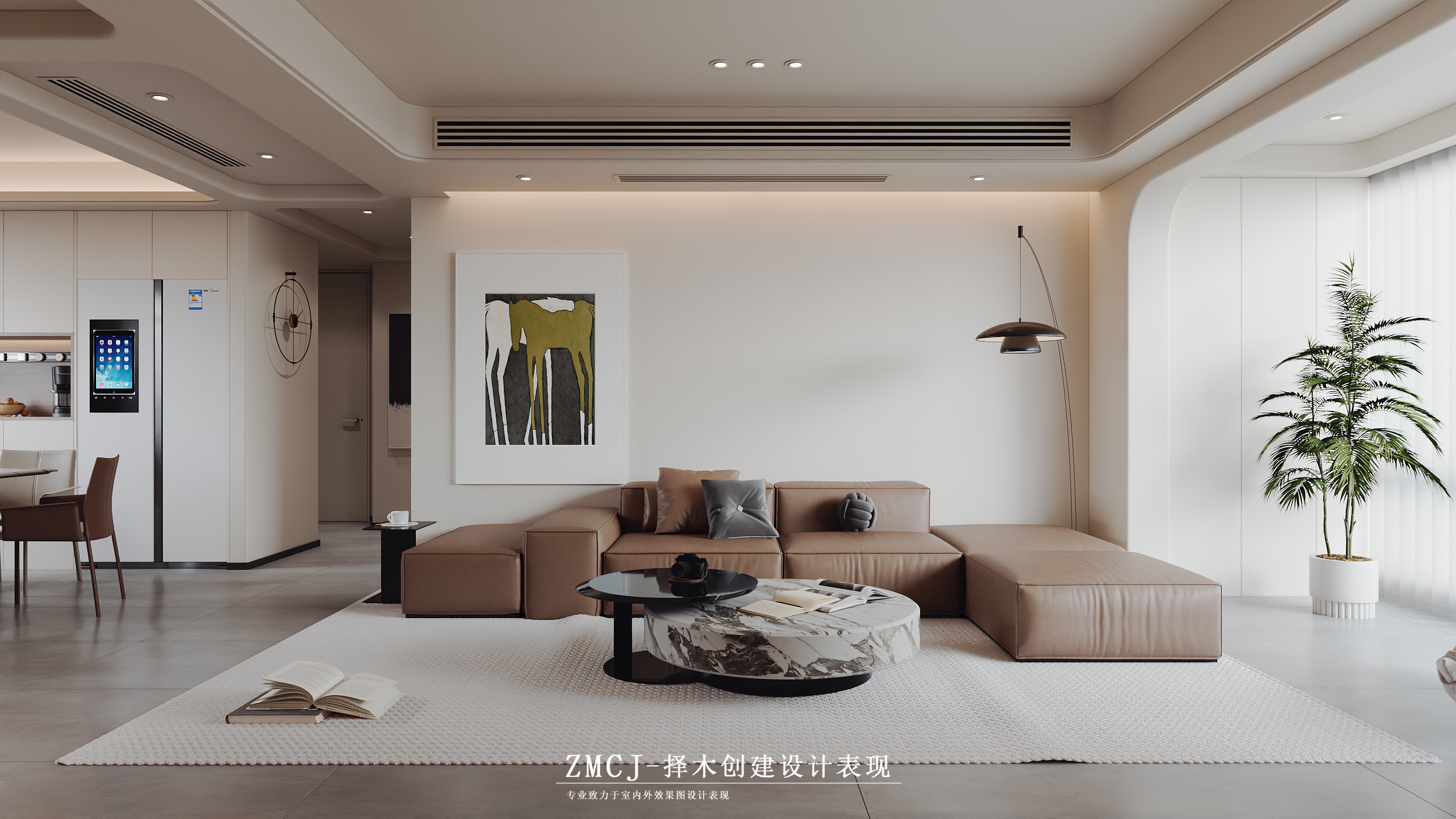 现代风格全屋·择木创建新晨效果图-0