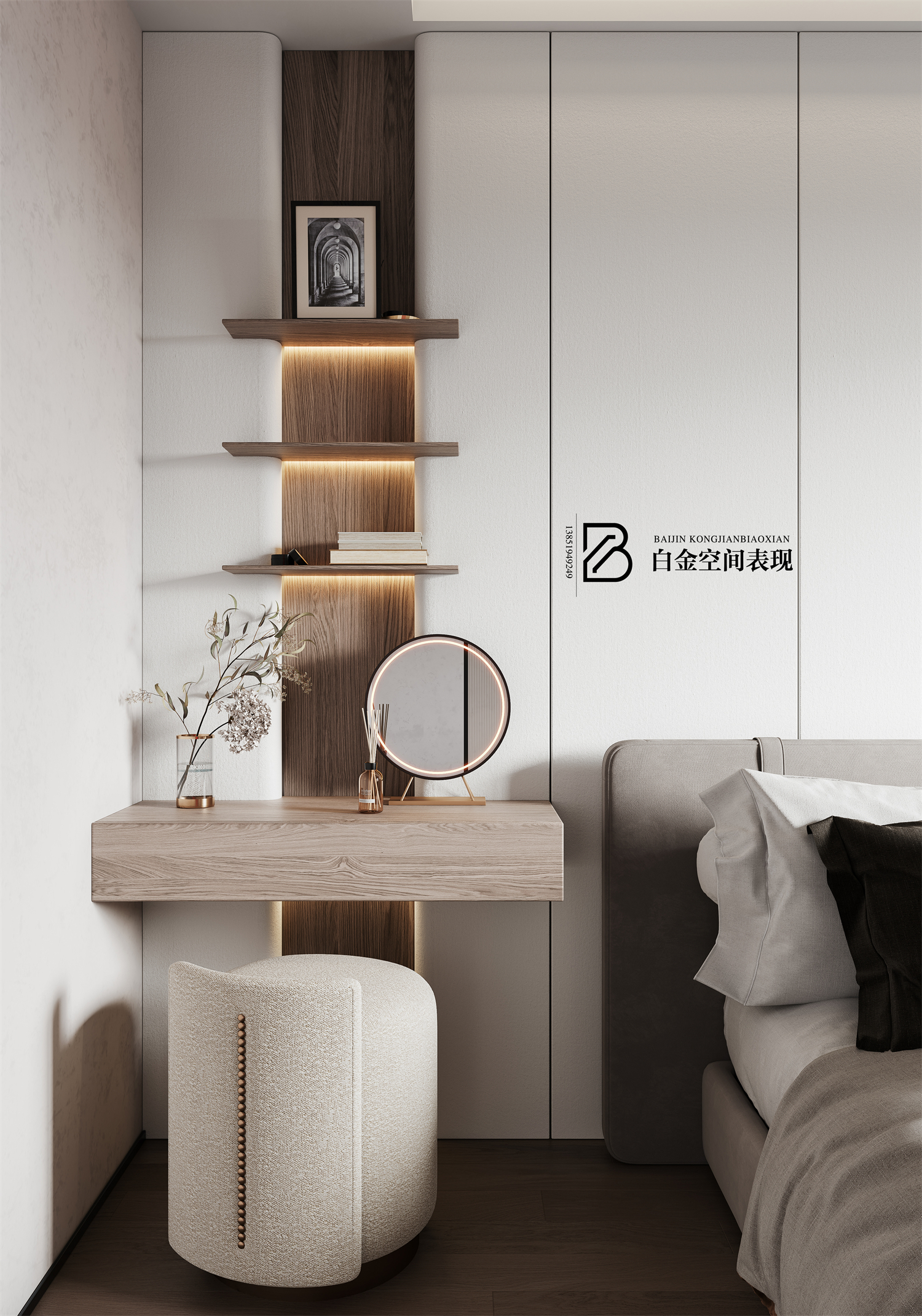 现代简约别墅设计，白金视觉演绎极致舒适-8