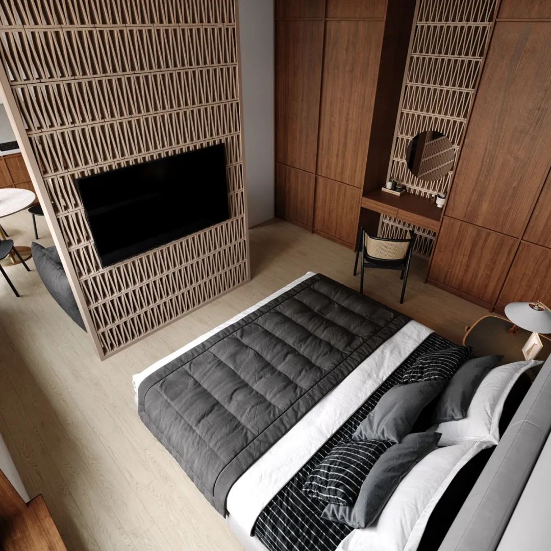 迷你公寓的完美设计——温馨、实用、简约-19