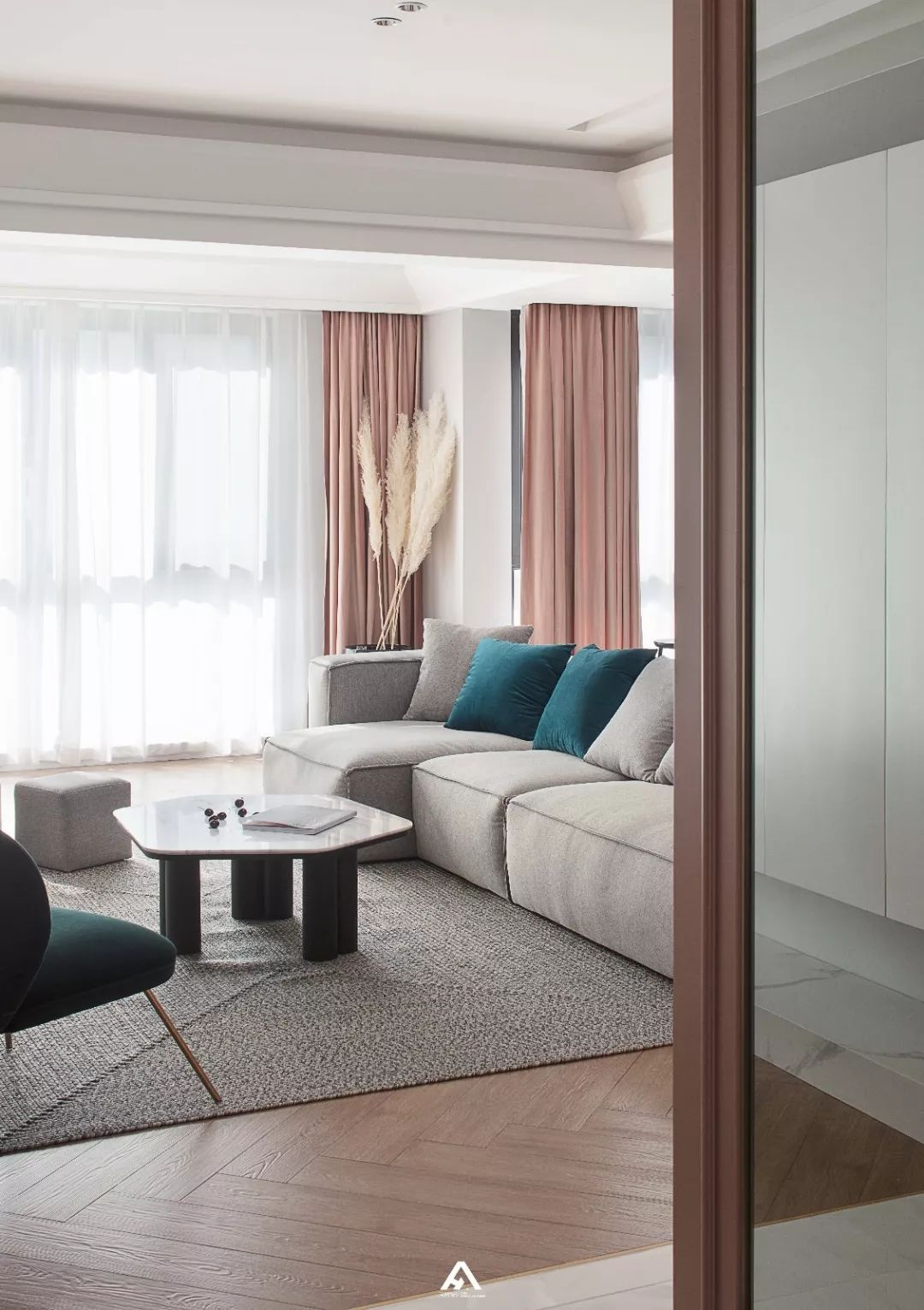 120㎡粉色控家，客餐厅++ 西厨一体化，温馨又高级-20