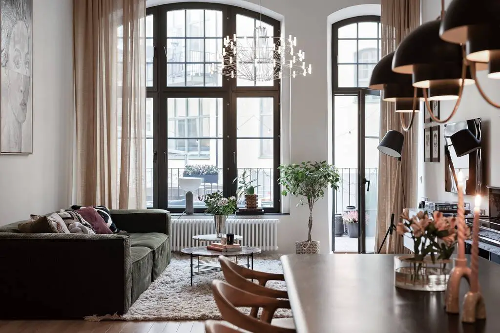 复古工业风优雅公寓,内外反差设计惊艳-3