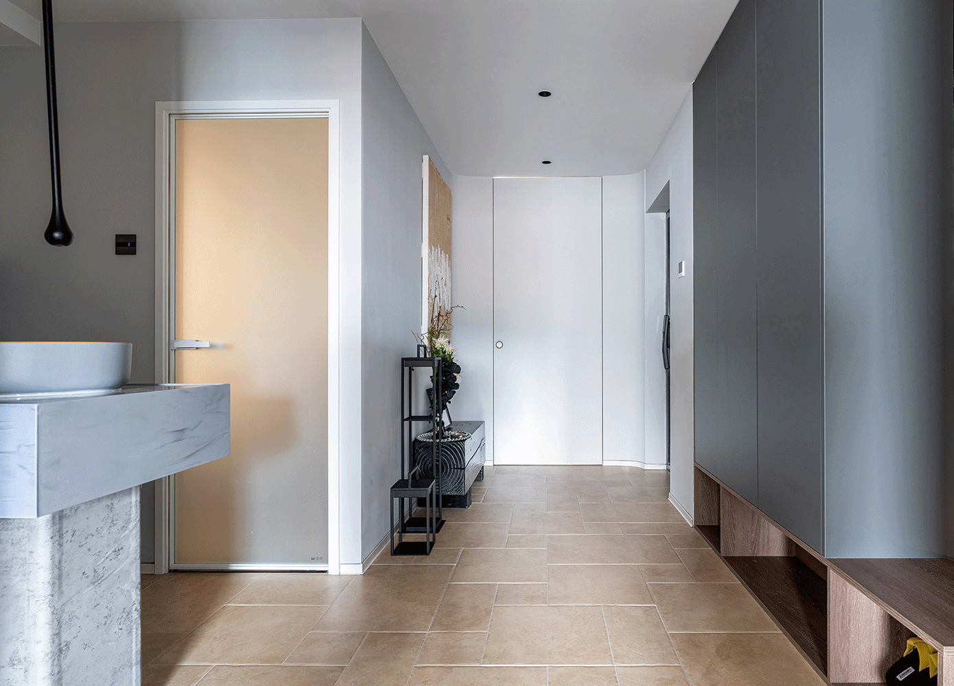 105㎡简约风拆掉一间房秒变大横厅，三口之家玩转通透格局-27