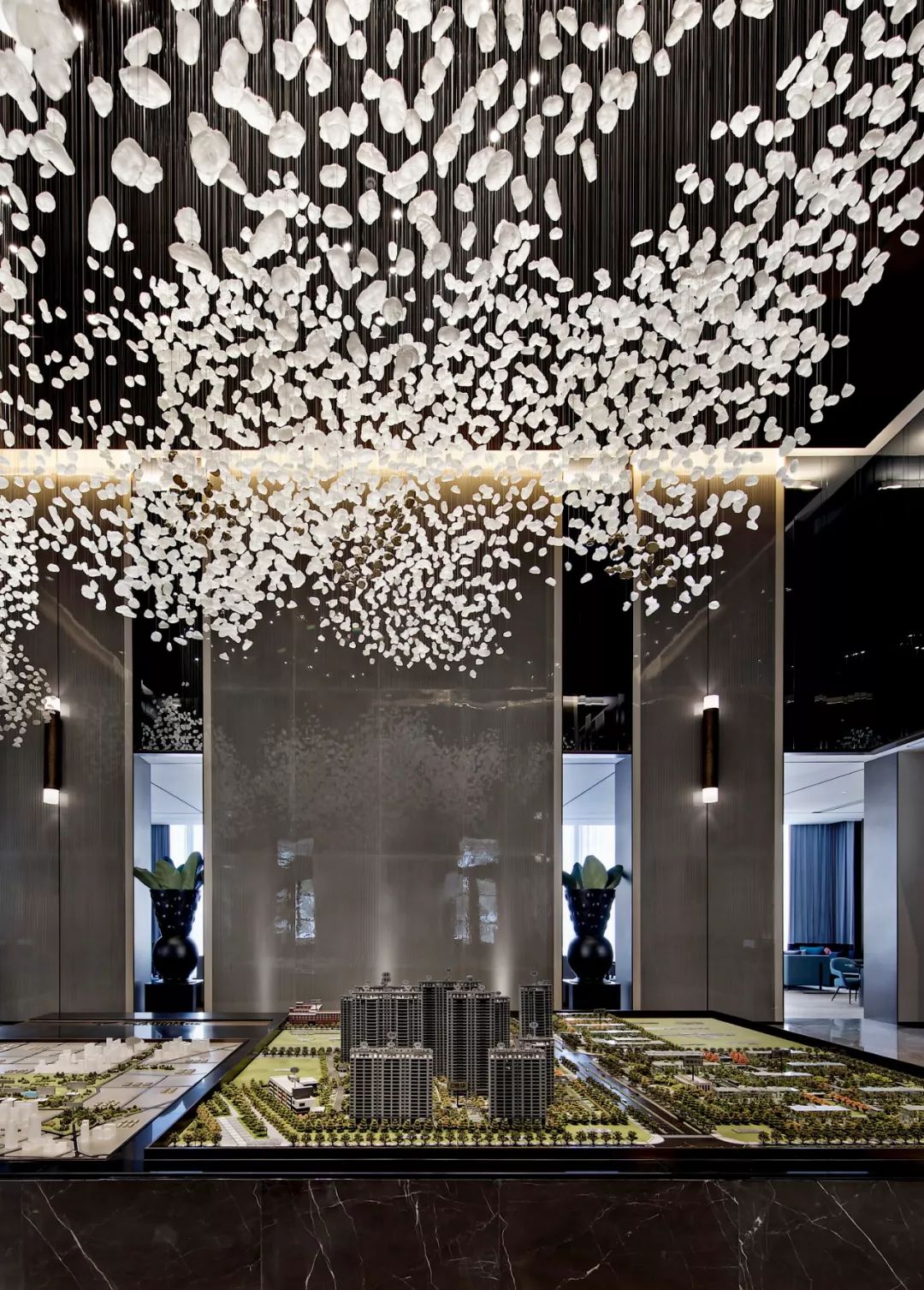 西安万科翡翠国宾营销中心 | 现代优雅的 New Art Deco 空间-45