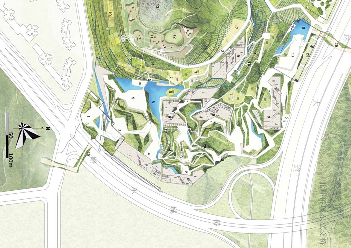 被切割的安托山，基于场地特征的景观设计-33