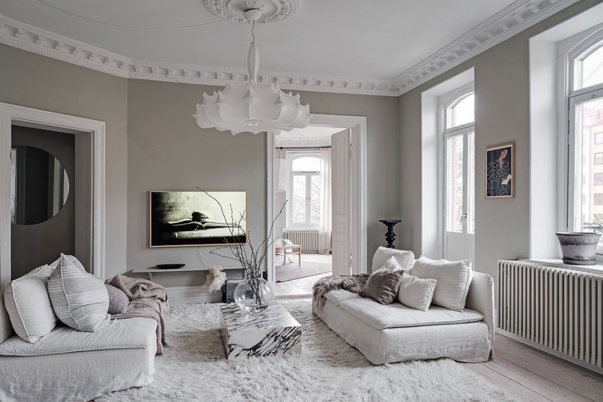 瑞典哥德堡独特公寓设计,古典与现代的完美融合-12