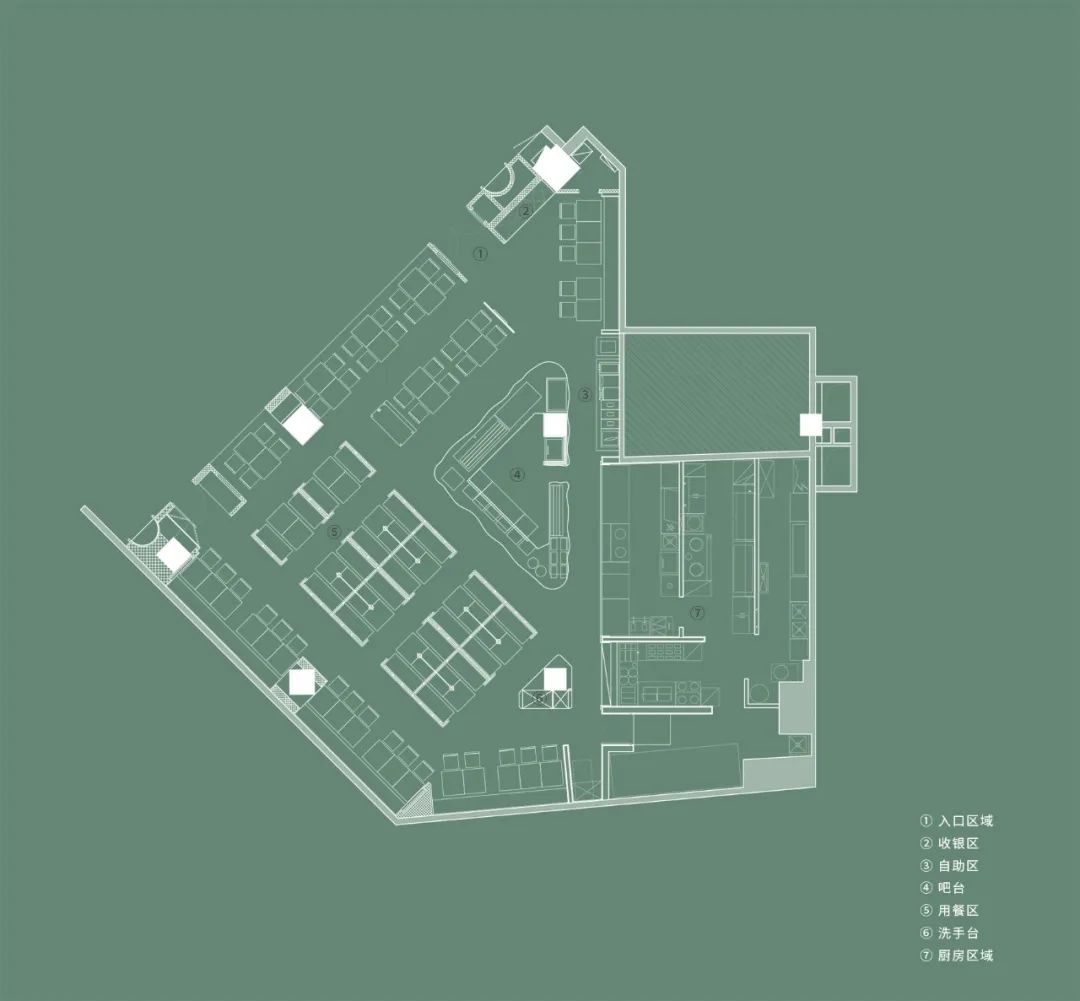 福建美而美牛排餐厅 | 多边形空间打造的视觉盛宴-47