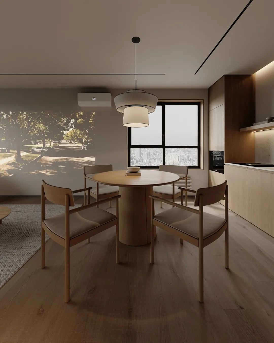 原木奶油风简约空间设计丨哈萨克斯坦阿拉木图丨Ursa Studio-15