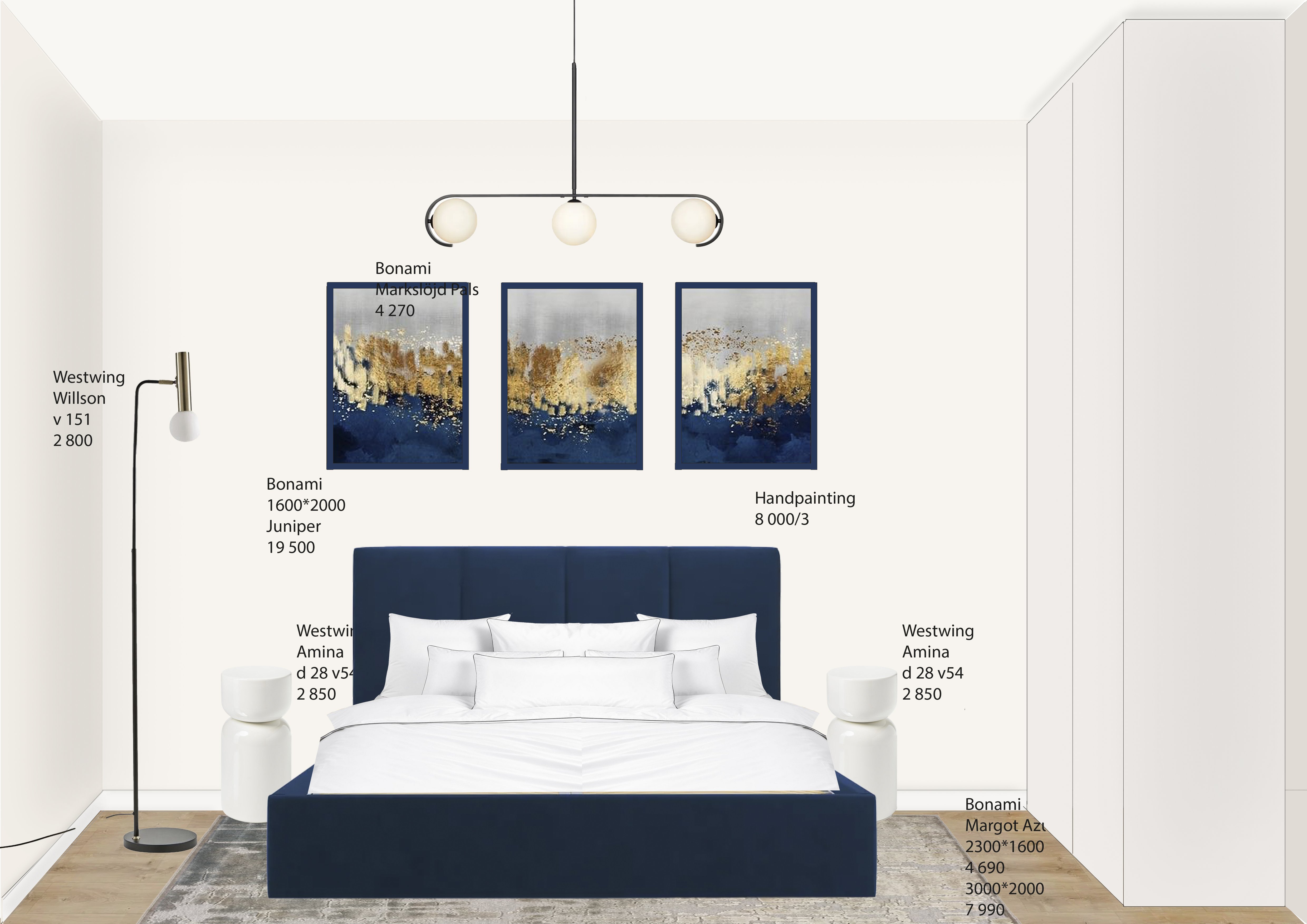 Concept collage for bedroom-2