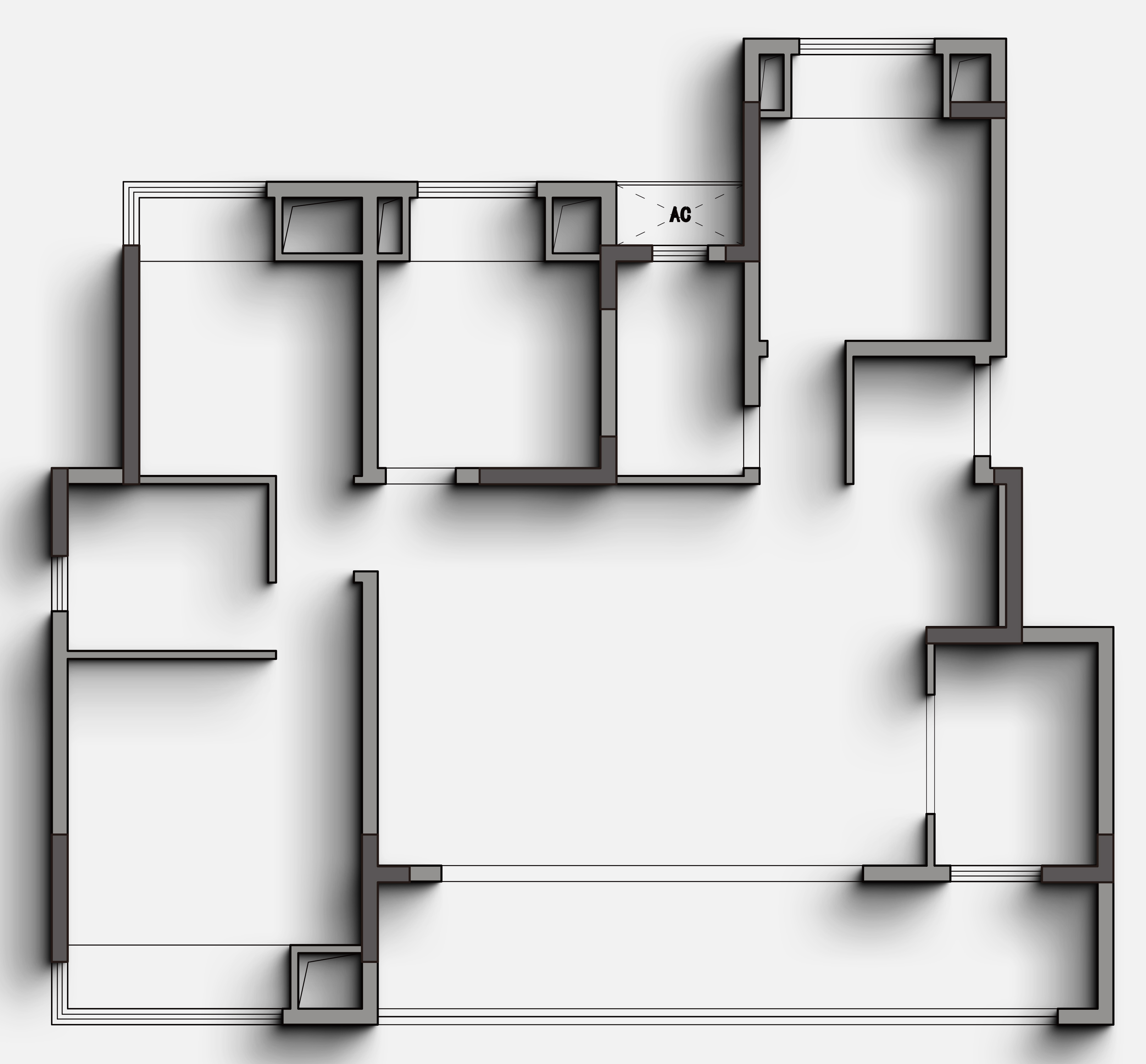 128㎡黑胡桃侘寂风：身居简素，黯然亦安然-16