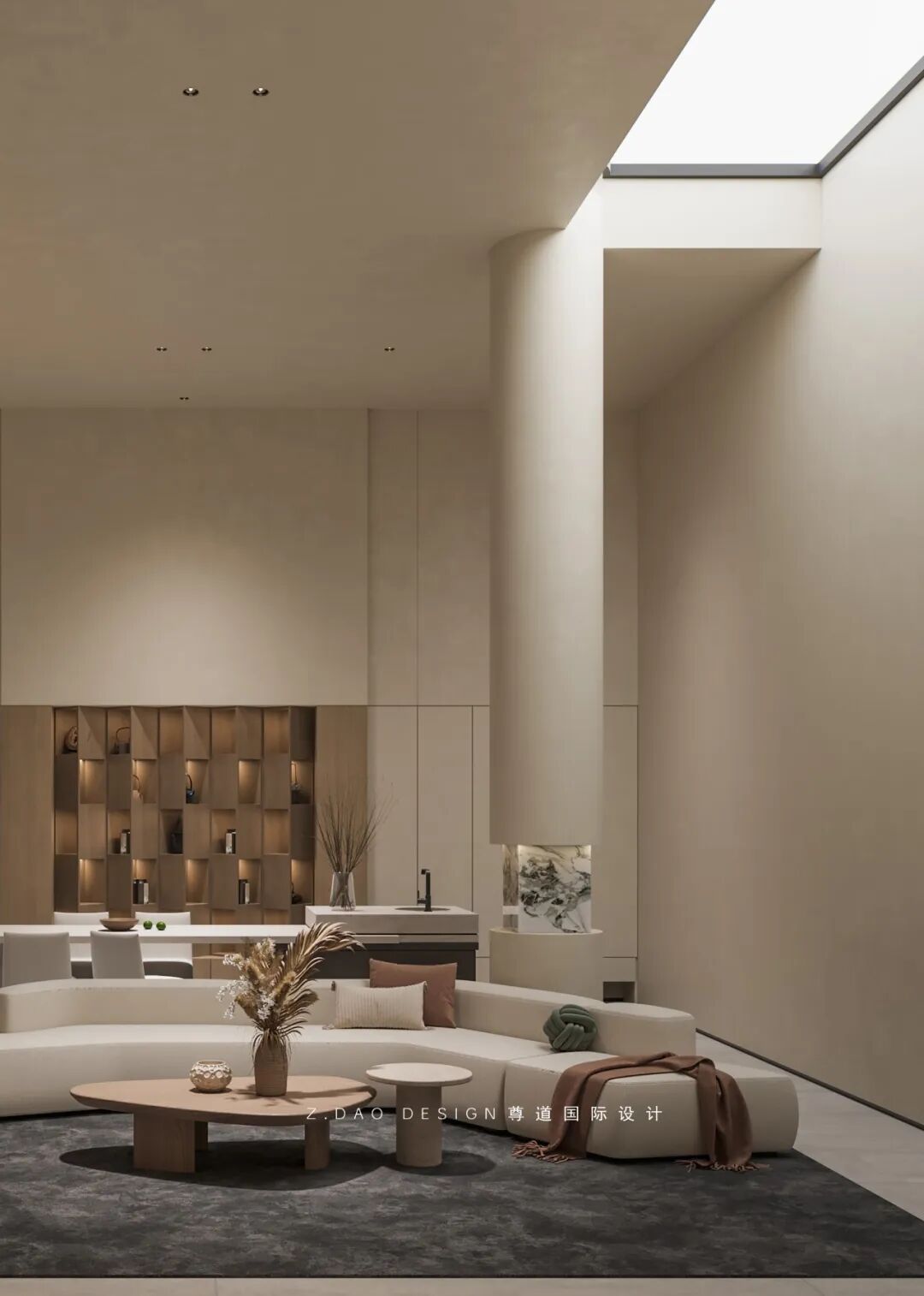 龙湖丽丰·西宸原著400㎡静奢风别墅（《喜 棠》）丨尊道国际设计-41