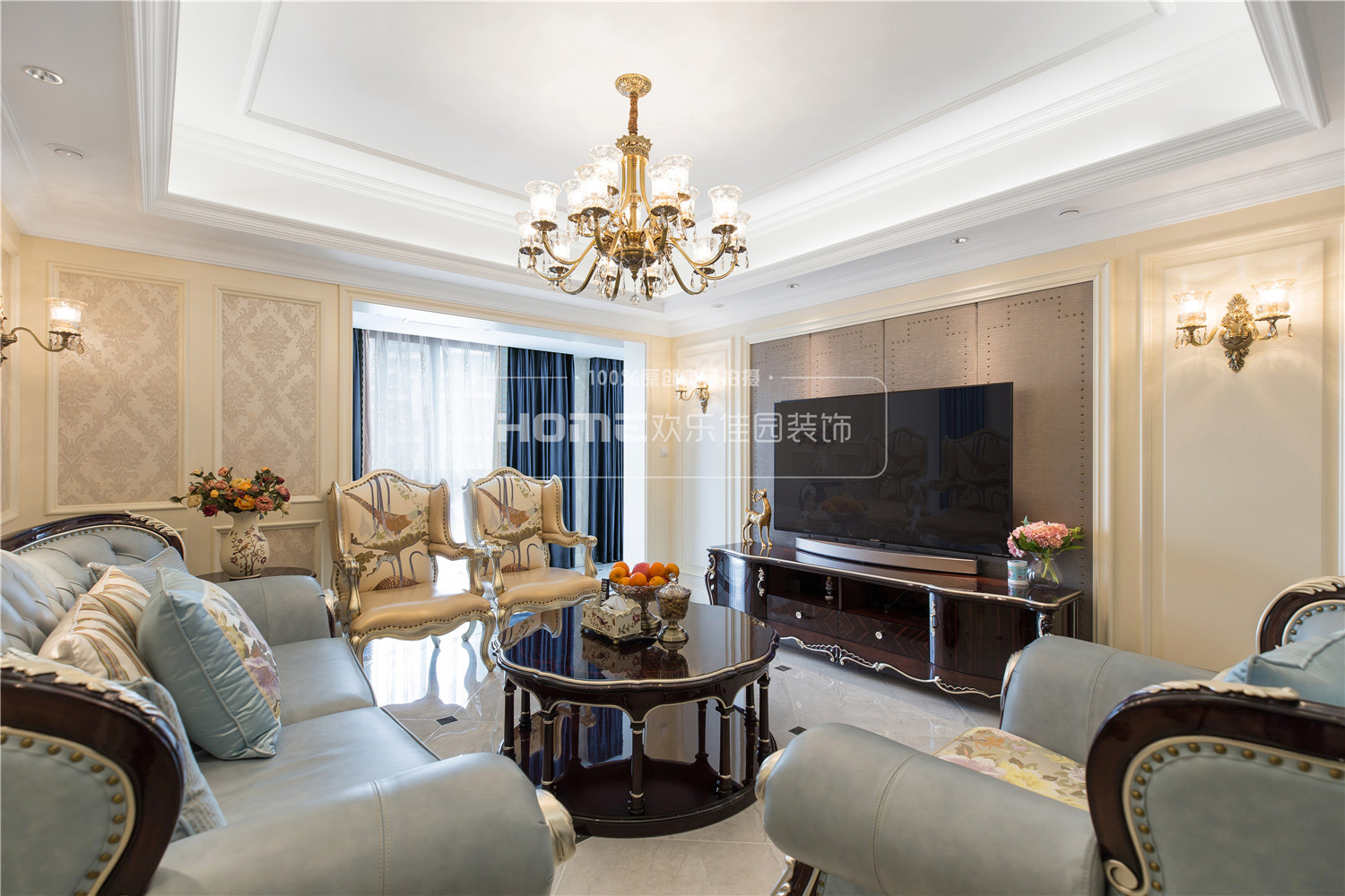 成都三利云锦 135 平米新古典之家 | 精致大气,开放式厨房设计亮点突出-32