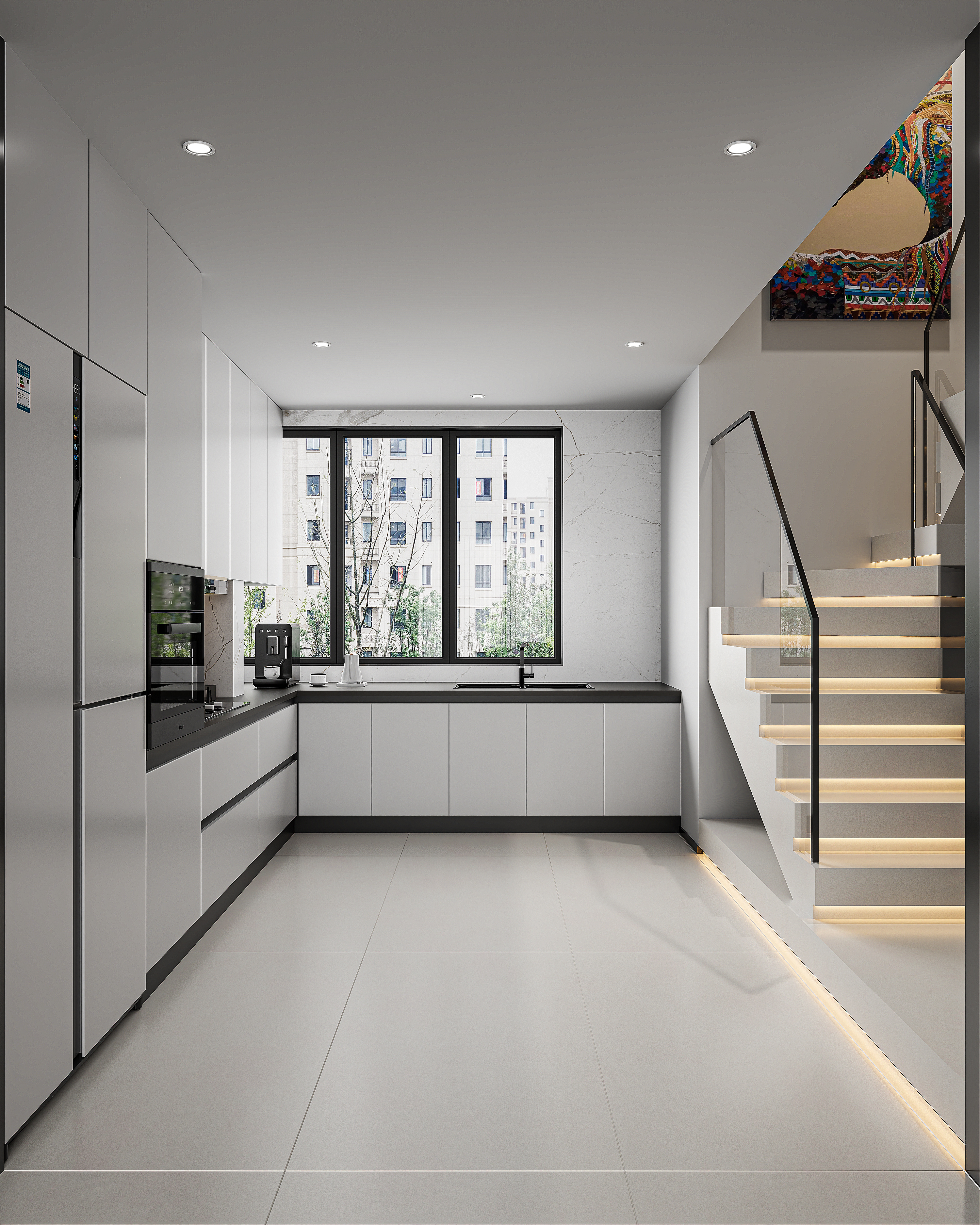 现代 客餐厅  CV渲染-8