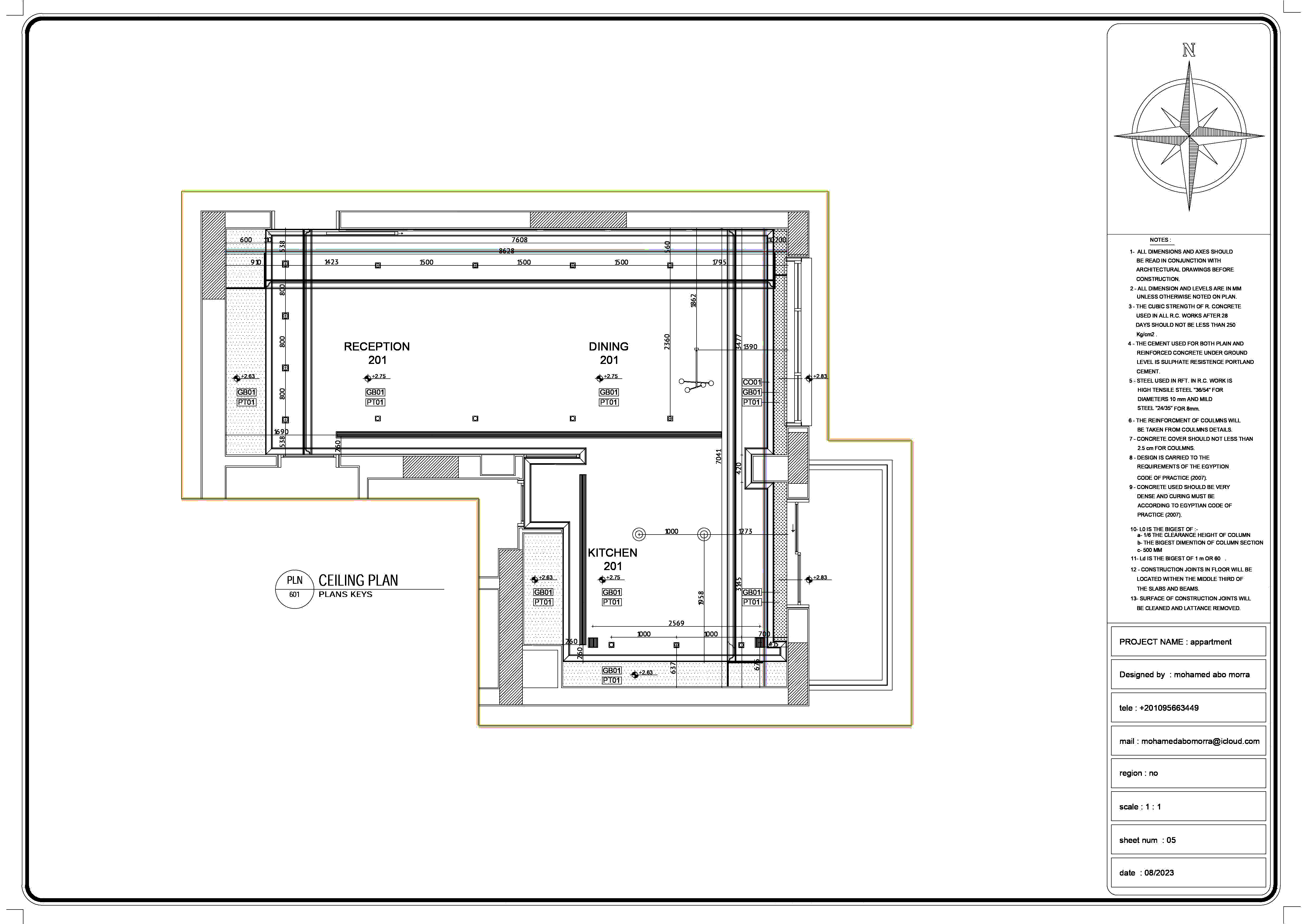 RECEPTION / DINING - KITCHEN SHOP DRAWING-5