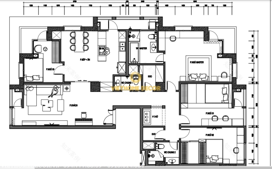 Trung Yên Plaza高档公寓室内装修丨越南河内丨Viet Home Decor-9