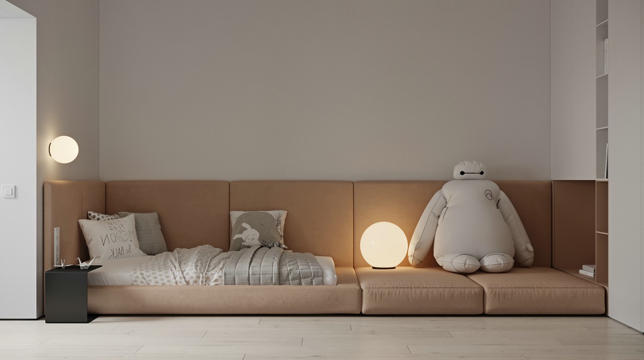 104㎡简约风住宅设计-15