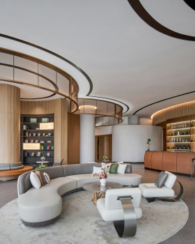 天津中新澜湖庭丨中国天津丨硬装设计为引擎联合设计,建筑设计为方标世纪建筑设计,景观设计为现工设计